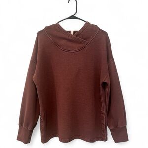 Daily Practice Anthropologie burgundy hoodie size medium